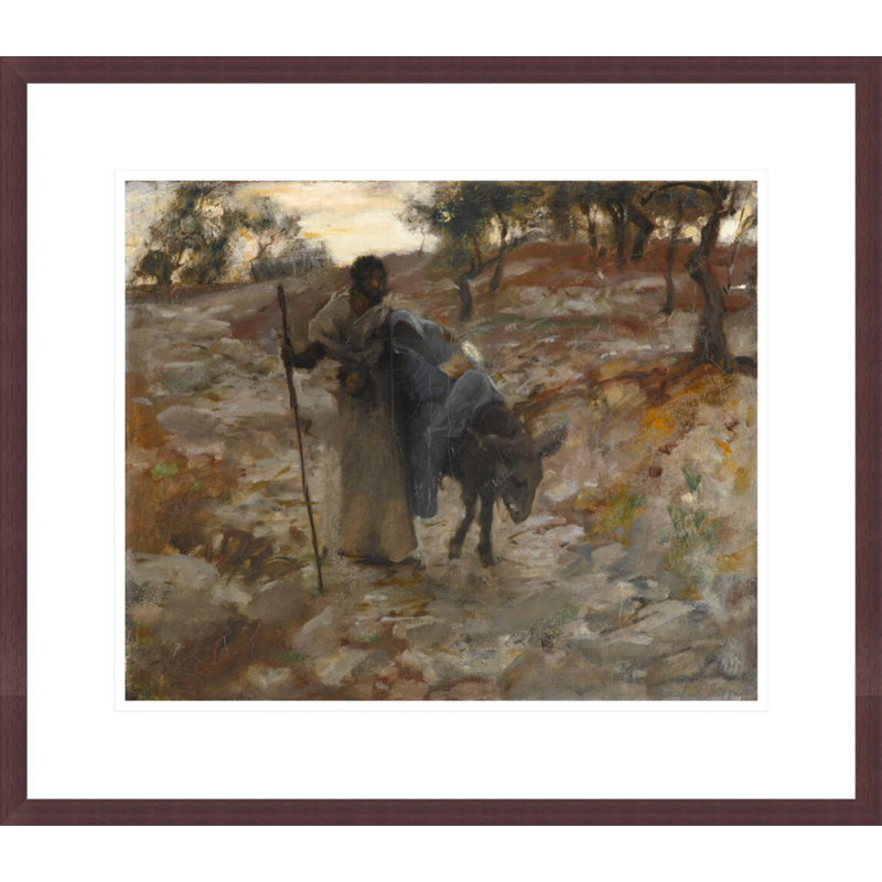 La fuite en Égypte par John Singer Sargent, impression giclée sur cadre, H 17,75 po x l 20,33 po