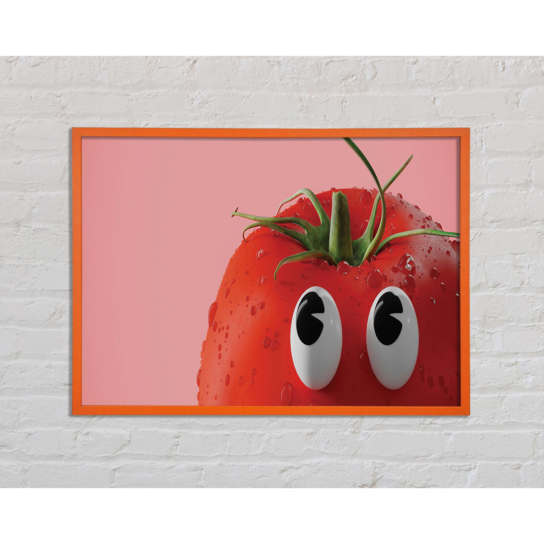 Tomato Stare - Einzelner Bilderrahmen Kunstdrucke