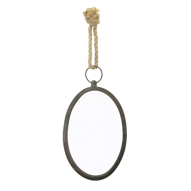 Oakpark Metal Oval Wall Mirror