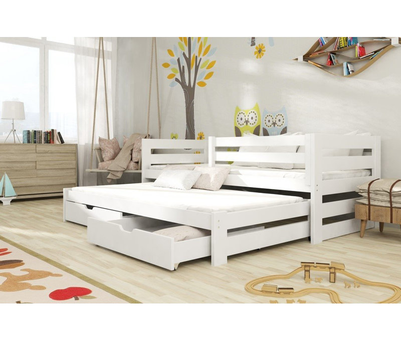Cardoon Standard with Storage Included with Trundle Included, White