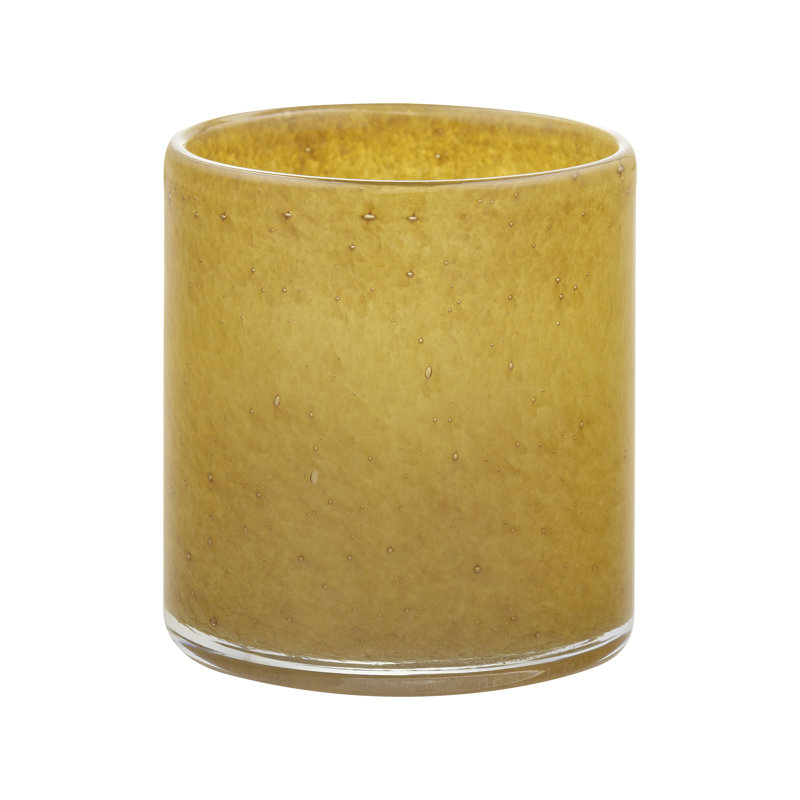 Ouragan de table en verre SAGA, H 6,3 po x l 5,9 po x P 5,9 po, Brun