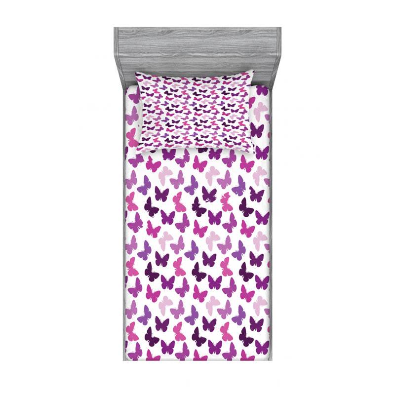 Microfiber Sheet Set, Twin Sheet Set with Fitted Sheet