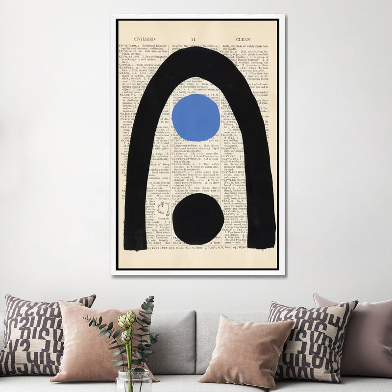Modern Quotation III by Renée Stramel - Floater Frame Gallery-Wrapped Canvas Giclée on Canvas, 152.4 cm H x 101.6 cm W, White
