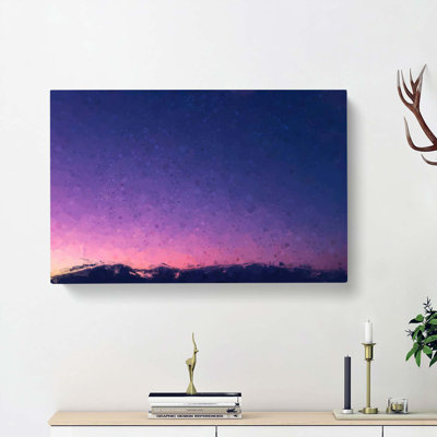 Moon Over Iran In Abstract - Wrapped Canvas