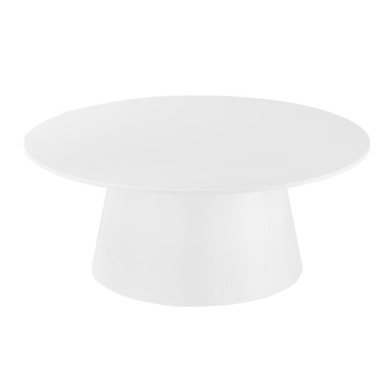 Table basse Adara, Blanc mat