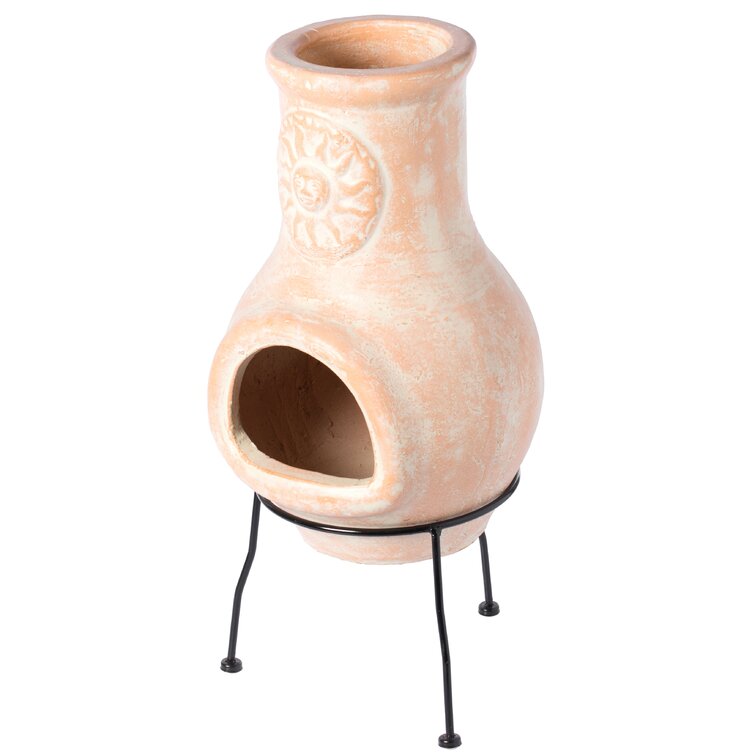 Terracotta Garden Fire Pot and Stand