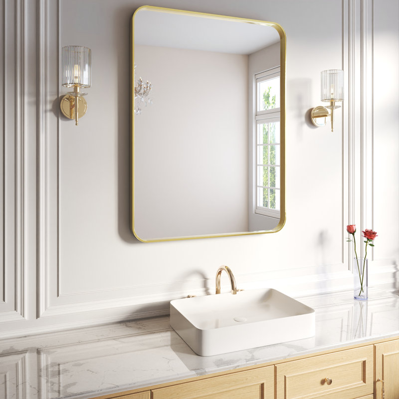 Miroir de salle de bain Golden, 30 po x 22 po, Rectangulaire