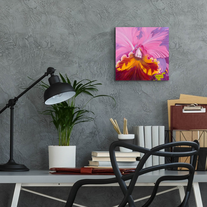 «Orchid Series 1» par Tim Marsh, H 12 po x l 12 po x P 0,13 po