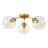 3-light Glass Semi Flush Mount-1288974344