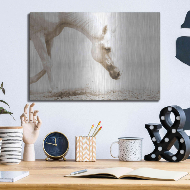 «Trail Horse Sepia» par Kari Brooks, H 12 po x l 16 po