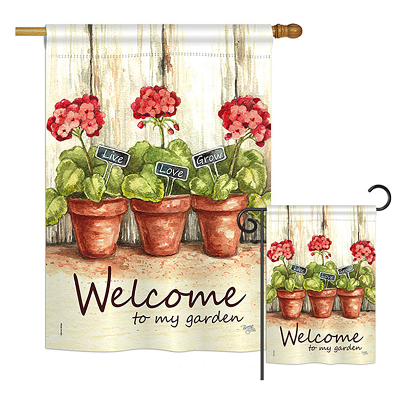 « welcome to my jardin », ensemble d’inspirations de polyester décoratif à 2 côtés