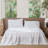 MooMee Sheet Set Extra Deep Pocket 100% Washed Cotton Linen Like Textured Lightweight Breathable-404490831-469595433