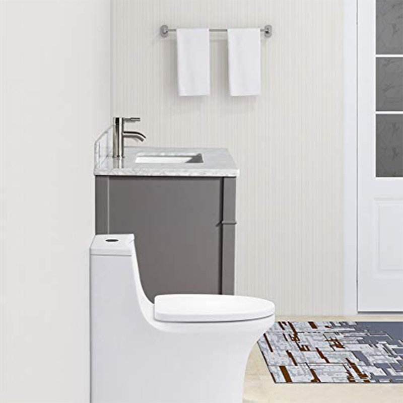 Ensemble de meuble-lavabo simple 36 po avec miroir Lachine, Gris