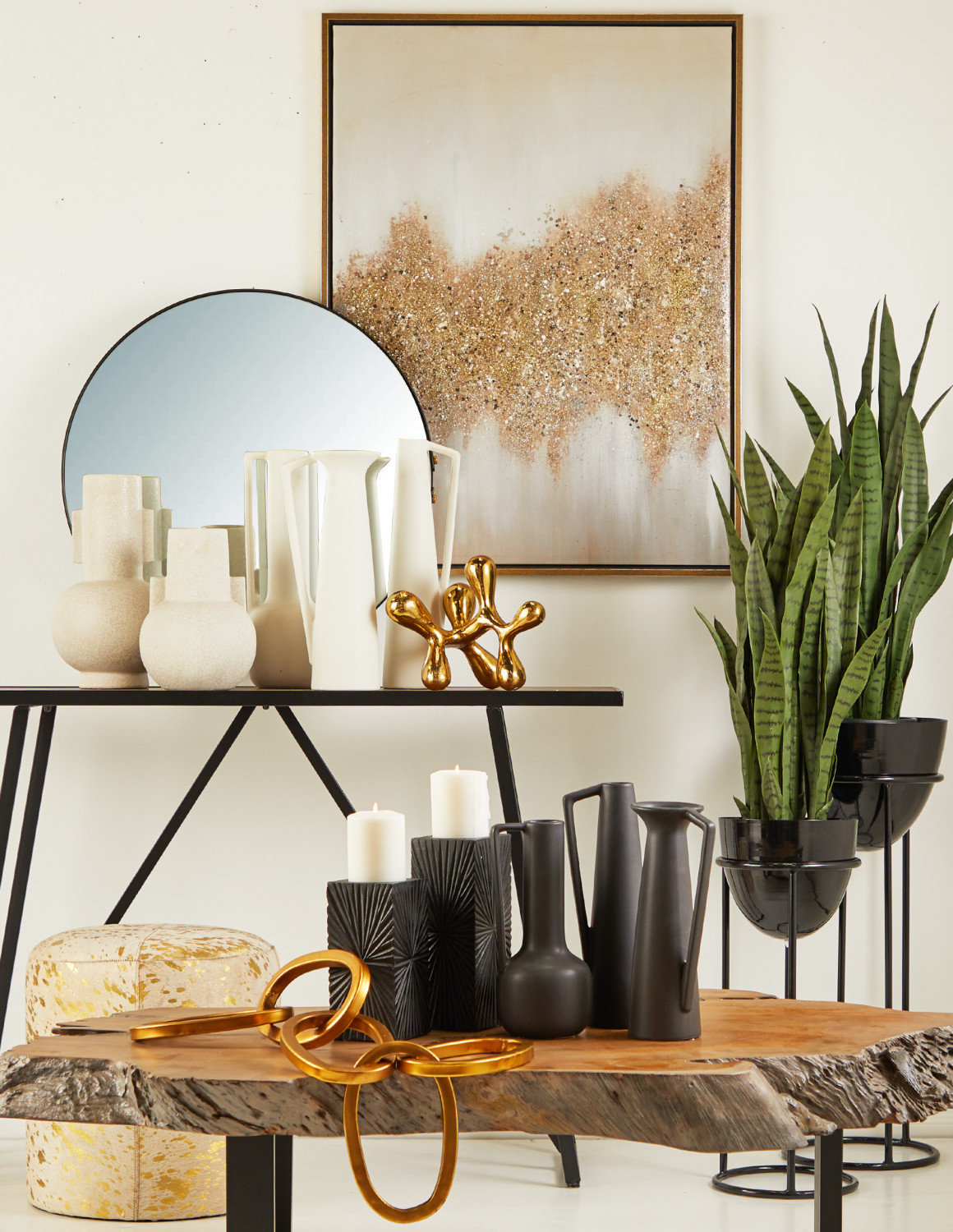 Isis Metal Circle Wall Mirror