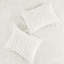 Édredon en chenille à motif floral en coton gris / blanc Shabby Chic-128685016-128685015