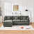 Tissu gris