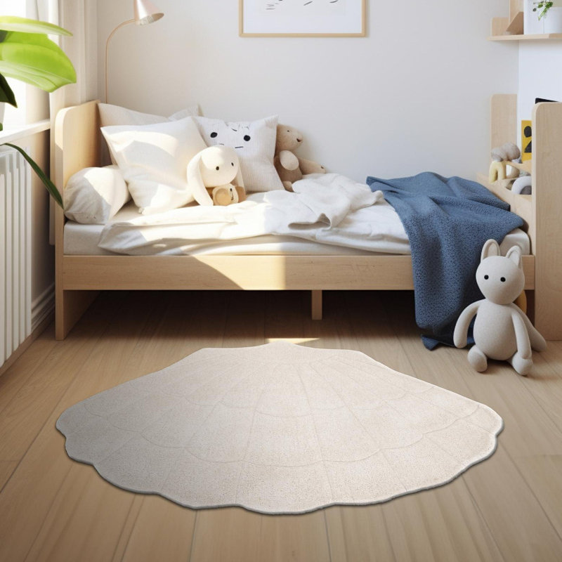 Unique Loom Seashell Playtime Kids Wool Rug, Novelty 3'1" x 4'1"