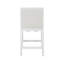 Tabouret de comptoir carré avec tablier décoratif et revêtement en lin performance-208257403