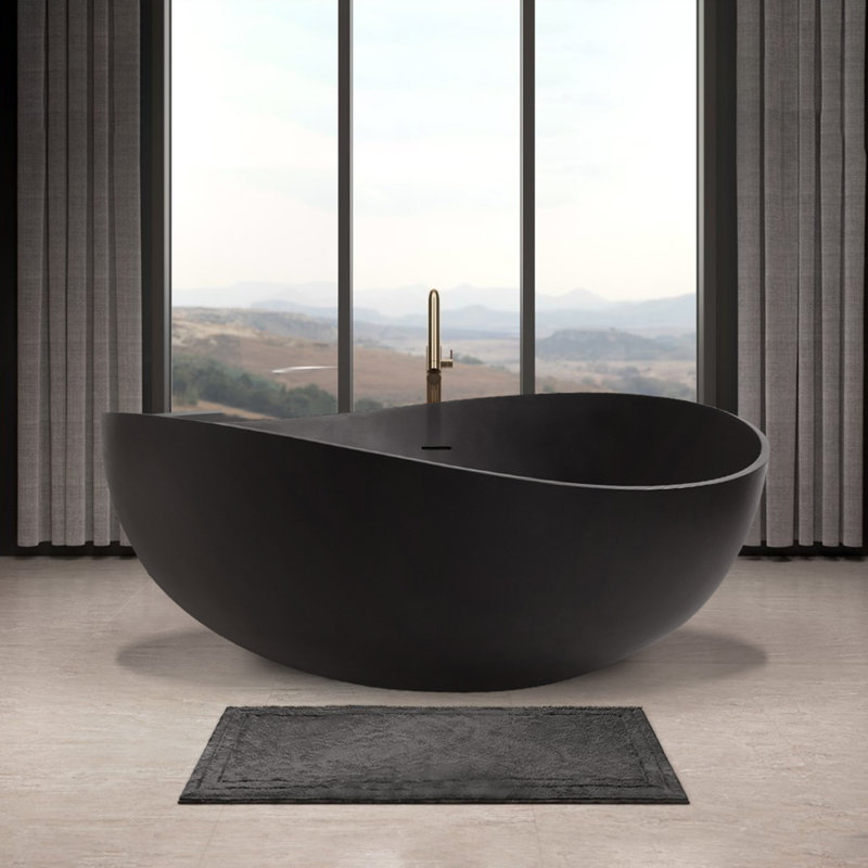 Baignoire de trempage autoportante 63 po x 37 po