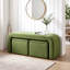 Ensemble de banc rembourré en velours 3 pièces l 47,6 po, sans assemblage-1120377107
