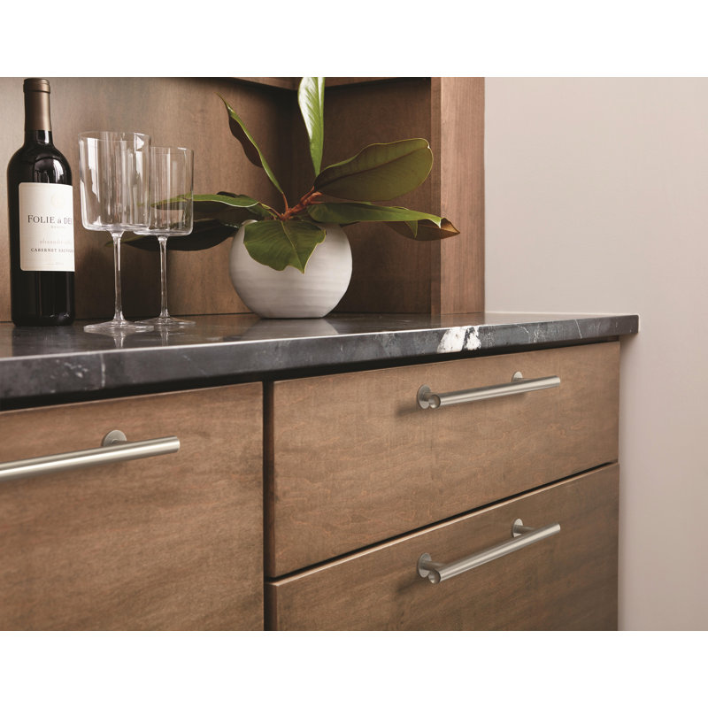 Radius Bar Pull, Satin Nickel, 3.75"