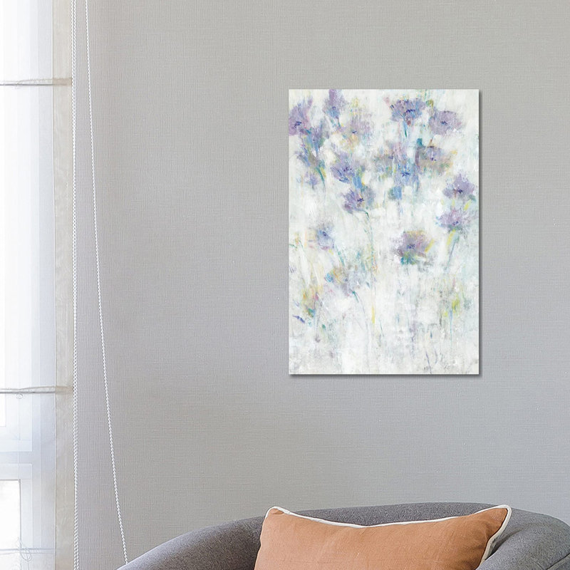 Lavender Floral Fresco I by Tim OToole - Wrapped Canvas Painting, 66.04cm H x 45.72cm W x 1.91cm D