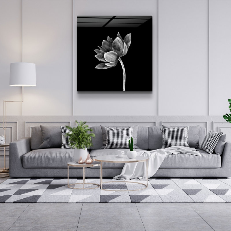 Stunning Decorative Tempered Glass Painting, 19.7 x 19.7 Inches | 100% Tempered Glass, Thickness: 0.16 Inches | UV Printing for Vibrant Colors | Perfect for Home Décor, Living Room or Office Wall Art