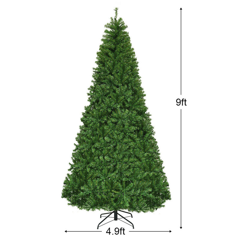 Lighted Artificial Christmas Tree, 9' H