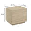 Table de bout, travertin beige