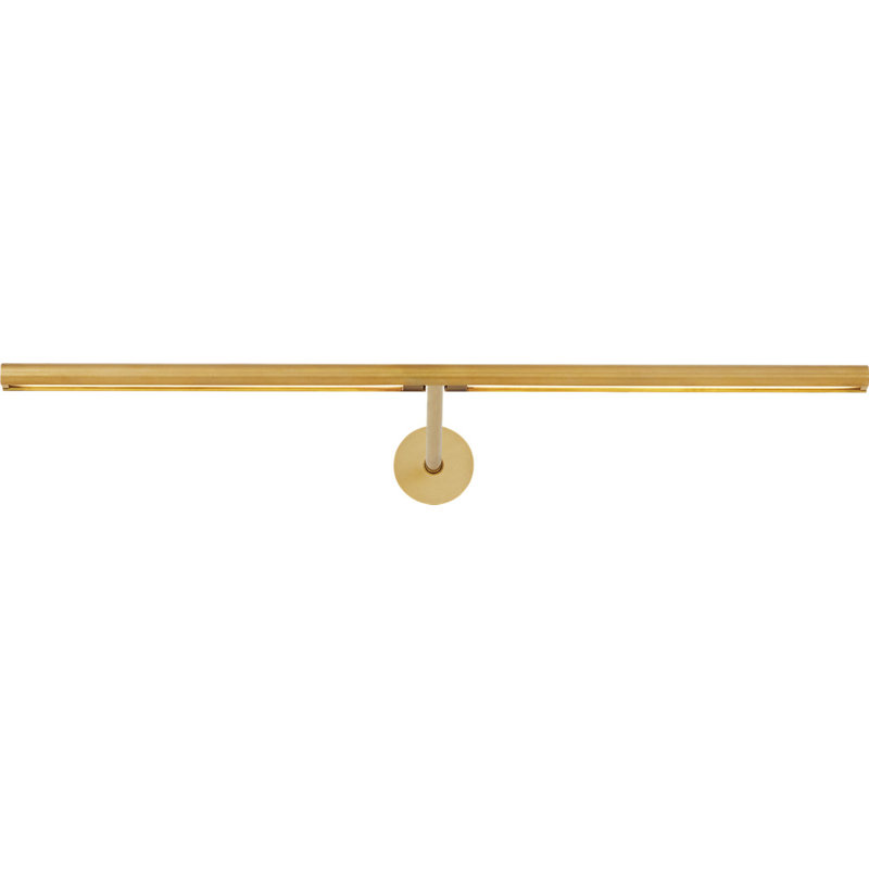Plural Dome Picture Light, Hand Rubbed Antique Brass, 0.5" H x 18" W x 8.9" D, 13.5