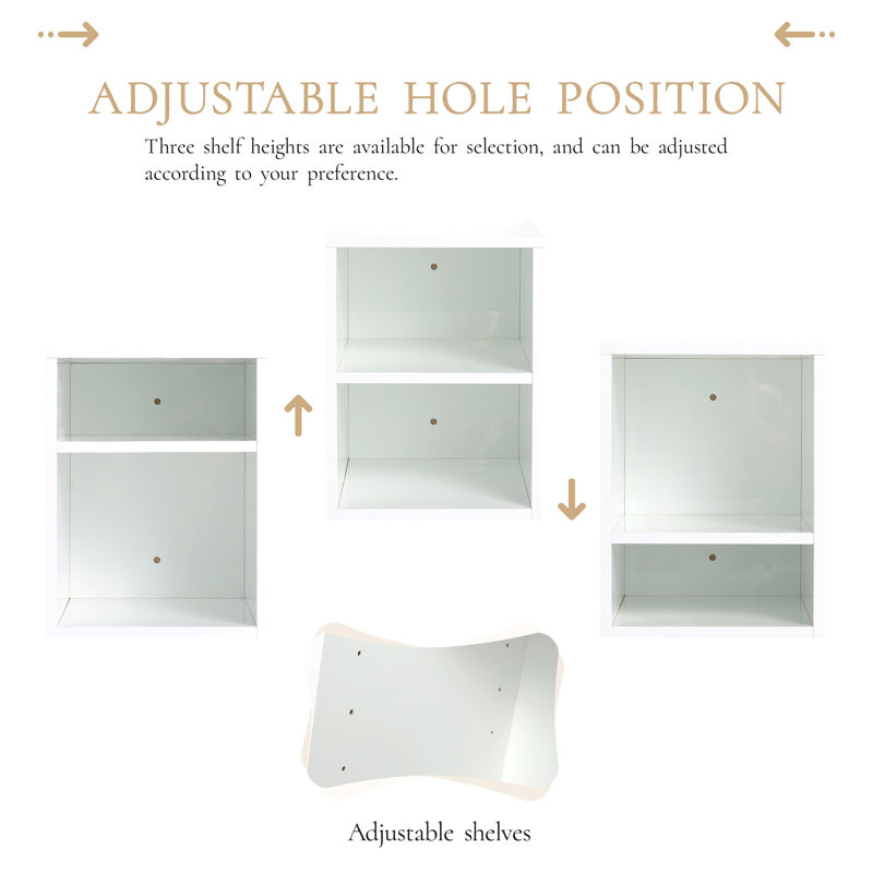 Meuble-lavabo mural 54 po avec lavabo de comptoir en résine et 2 tablettes de rangement, 2 portes à fermeture douce, L 54 po