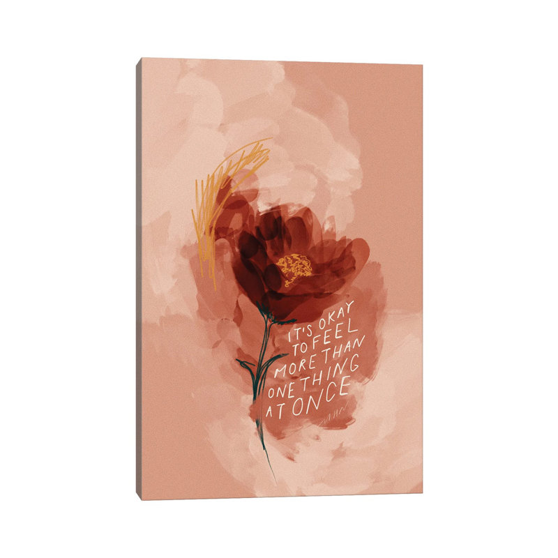 Okay To Feel More Than One Thing by Morgan Harper Nichols - Wrapped Canvas Painting, 66.04 cm H x 45.72 cm W x 1.91 cm D