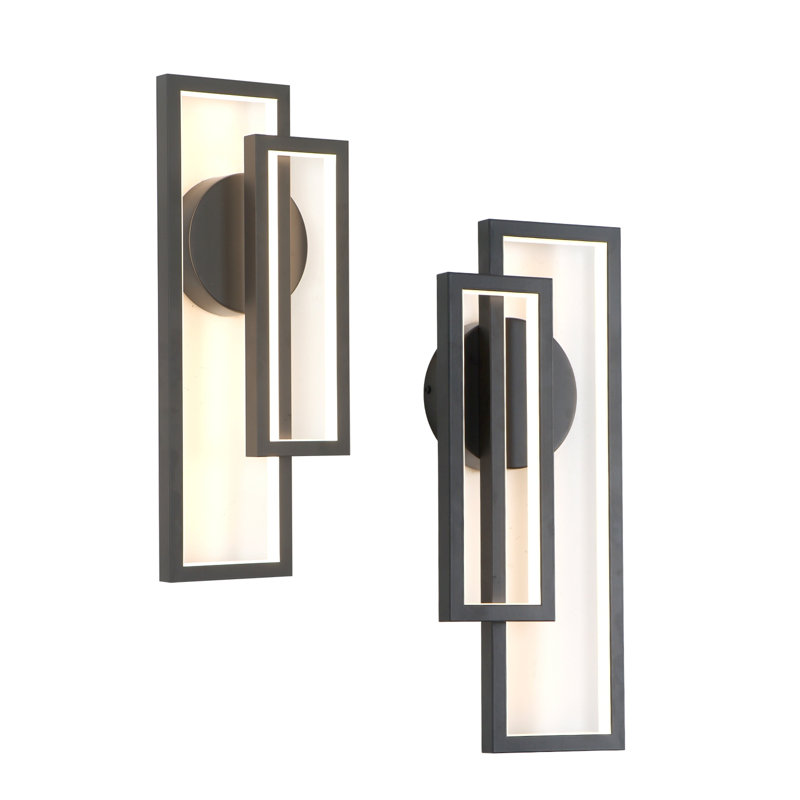 Modern 2-Pack Wall Light  Wall Sconces Warm White Switch Dimmable