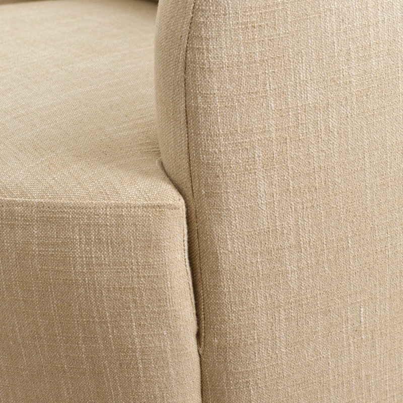 Fauteuil demi-tonneau rotatif 2 pièces, Wheat