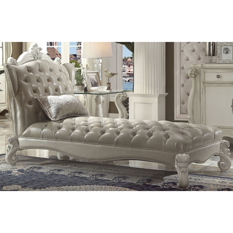 Chaise longue sans accoudoirs Dorah, Gris rétro