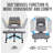 Ergonomic Cross Legged Office Chair with Wheels, 360° Swivel ADHD Chairs for Adults, Height Adjustable Seat for Meditation, Yoga - Wide Criss Cross Chair with Lumbar Support, Kneeling Chair-766135832