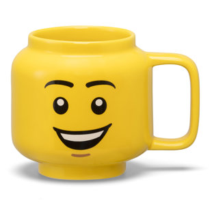 LEGO: Ceramic Mug Small - Happy Boy - 8.6oz, Classic Yellow Minifigures Head