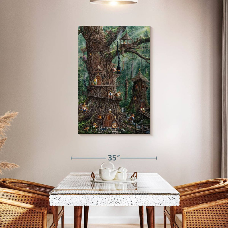 Kelan Gnomes Sweet Home, 45" H x 30" W