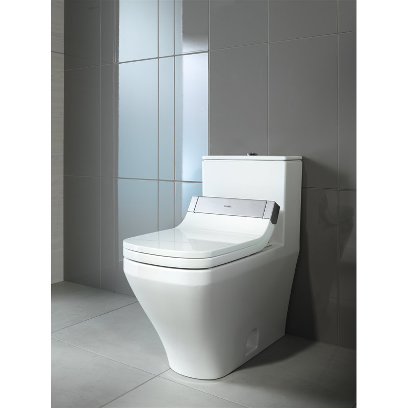 Toilette allongée une pièce à double chasse avec glaçage hygiénique Durastyle (siège non inclus)