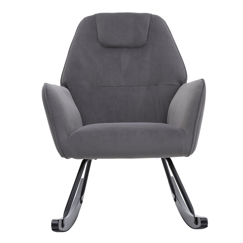 Gray frosted rocking chair