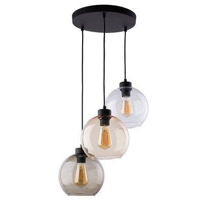 Antonito 3 - Light Stainless Steel Cluster Pendant
