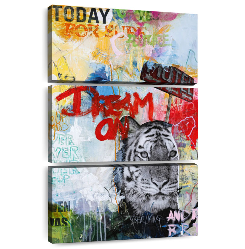 Brampt Tiger King, 74" H x 48" W