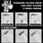 Chrome High Pressure Shower Head with Handheld Spray Rain Head Combo with Arm