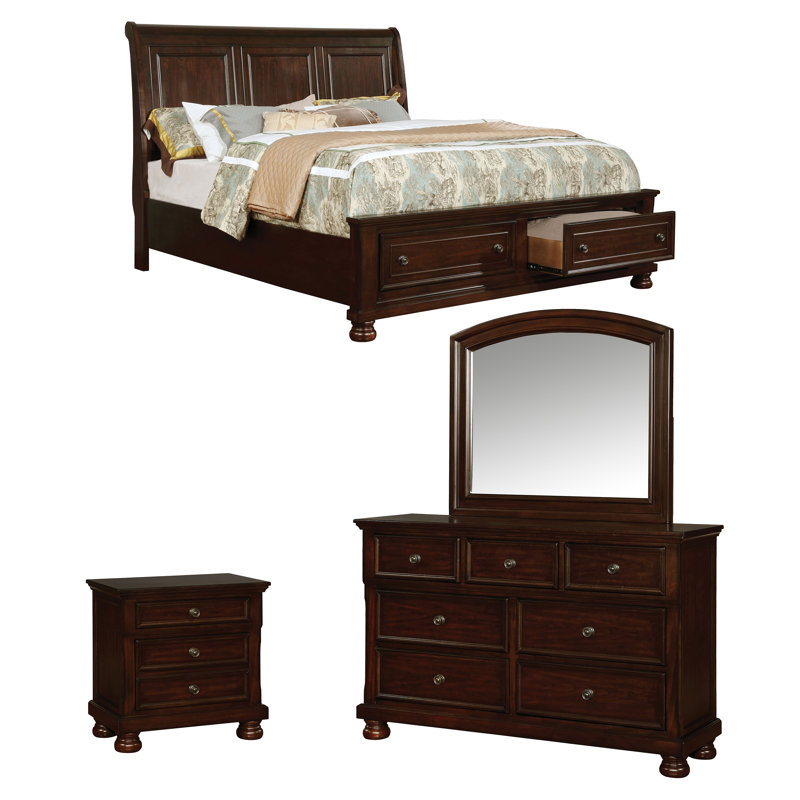 Ensemble de chambre à coucher configurable standard Rijwana