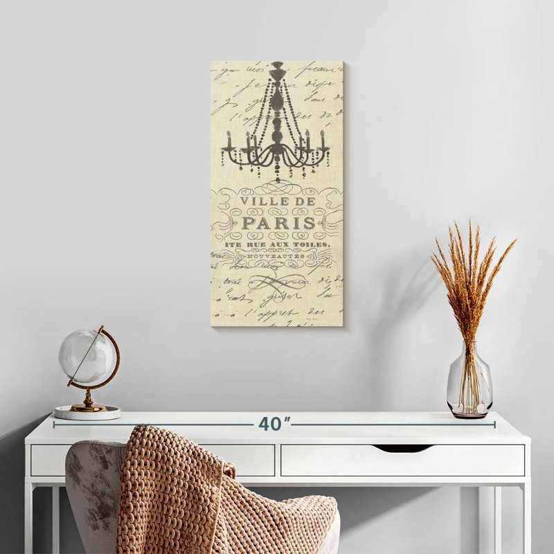 Panneau French Couture I, H 24 po x l 12 po