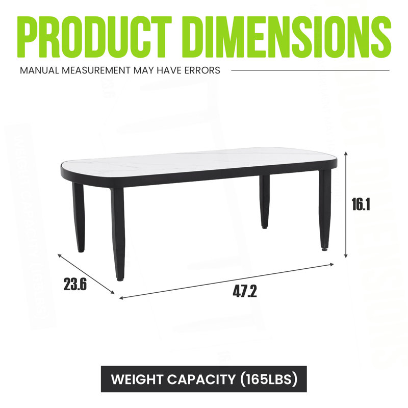 Table basse moderne d'extérieur Elegance Arc