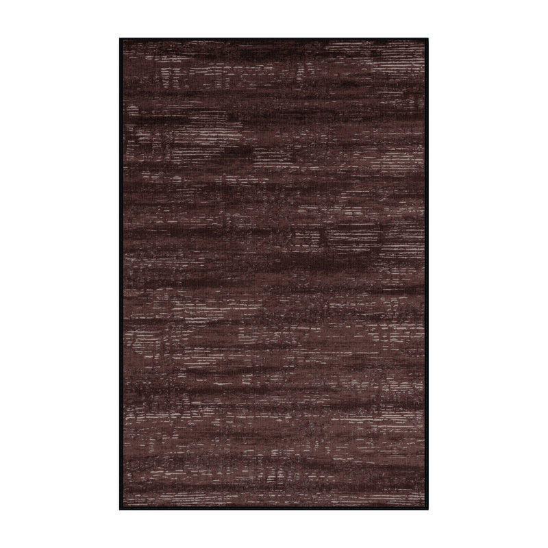 Tapis abstrait lavable à la machine, Rectangulaire 2 pi x 3 pi