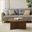 1 table basse ronde brun clair PCS