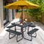 Biaca 8 - Person Patio Dining Set with Square Table-117618387