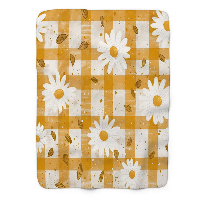 Plaid Petal - 1 pièce Sherpa Premium, L 60 po x L 80 po